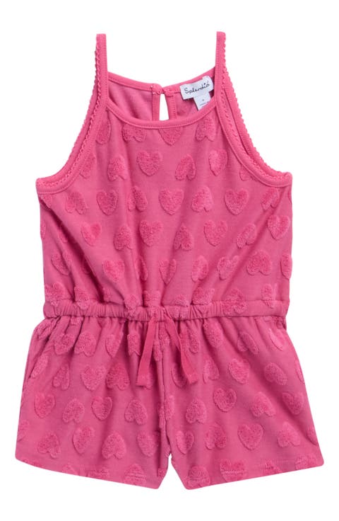 Kids' Terry Cloth Heart Romper (Toddler)