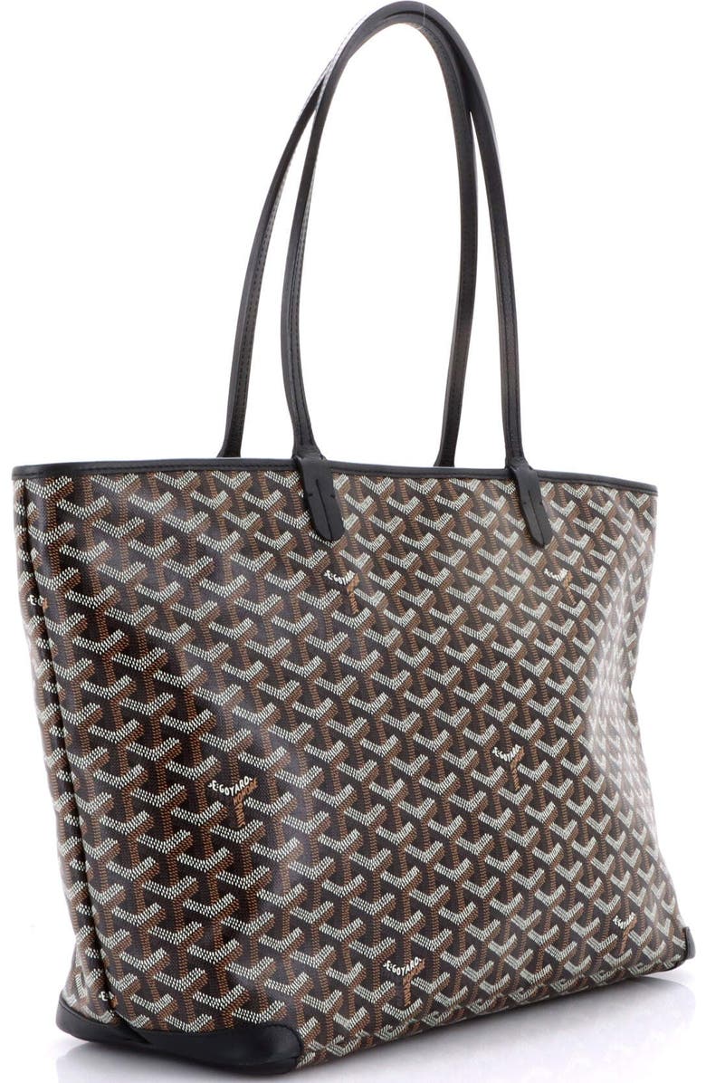 Pre-Owned Goyard Artois Tote Coated Canvas MM, Alternate, color, Black