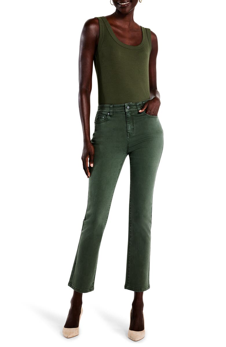 NIC+ZOE High Waist Ankle Straight Leg Jeans, Alternate, color, Briar