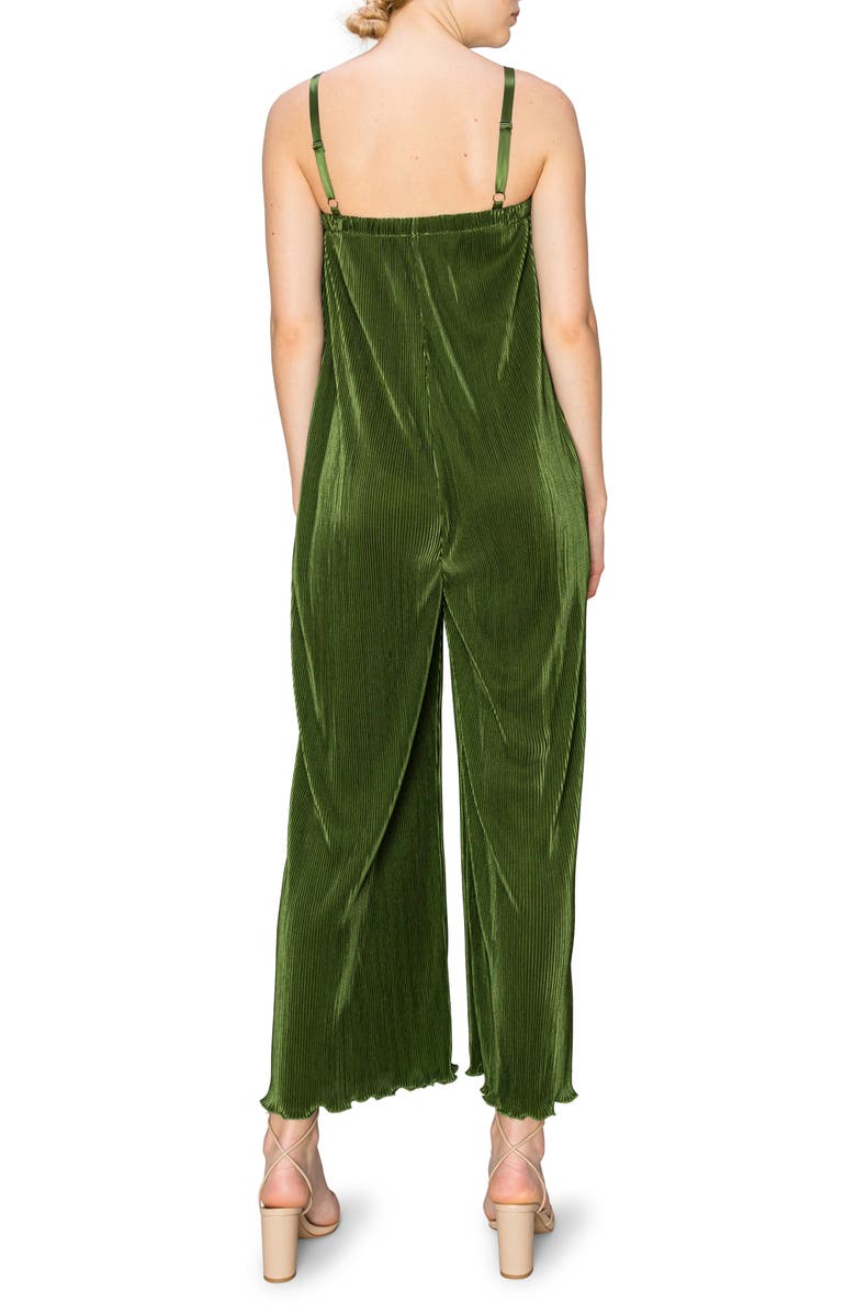 MELLODAY Plissé Jumpsuit, Alternate, color, 