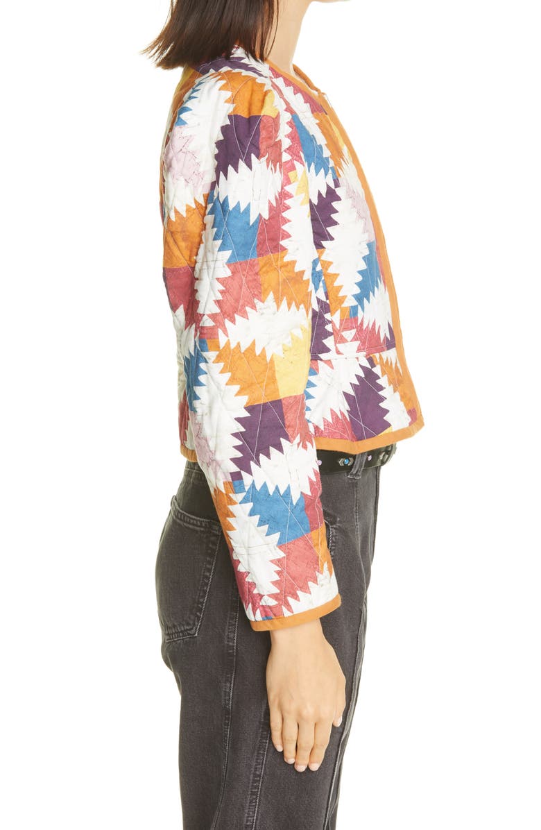 Isabel Marant Étoile Hafileal Quilted Cotton Jacket, Alternate, color, 