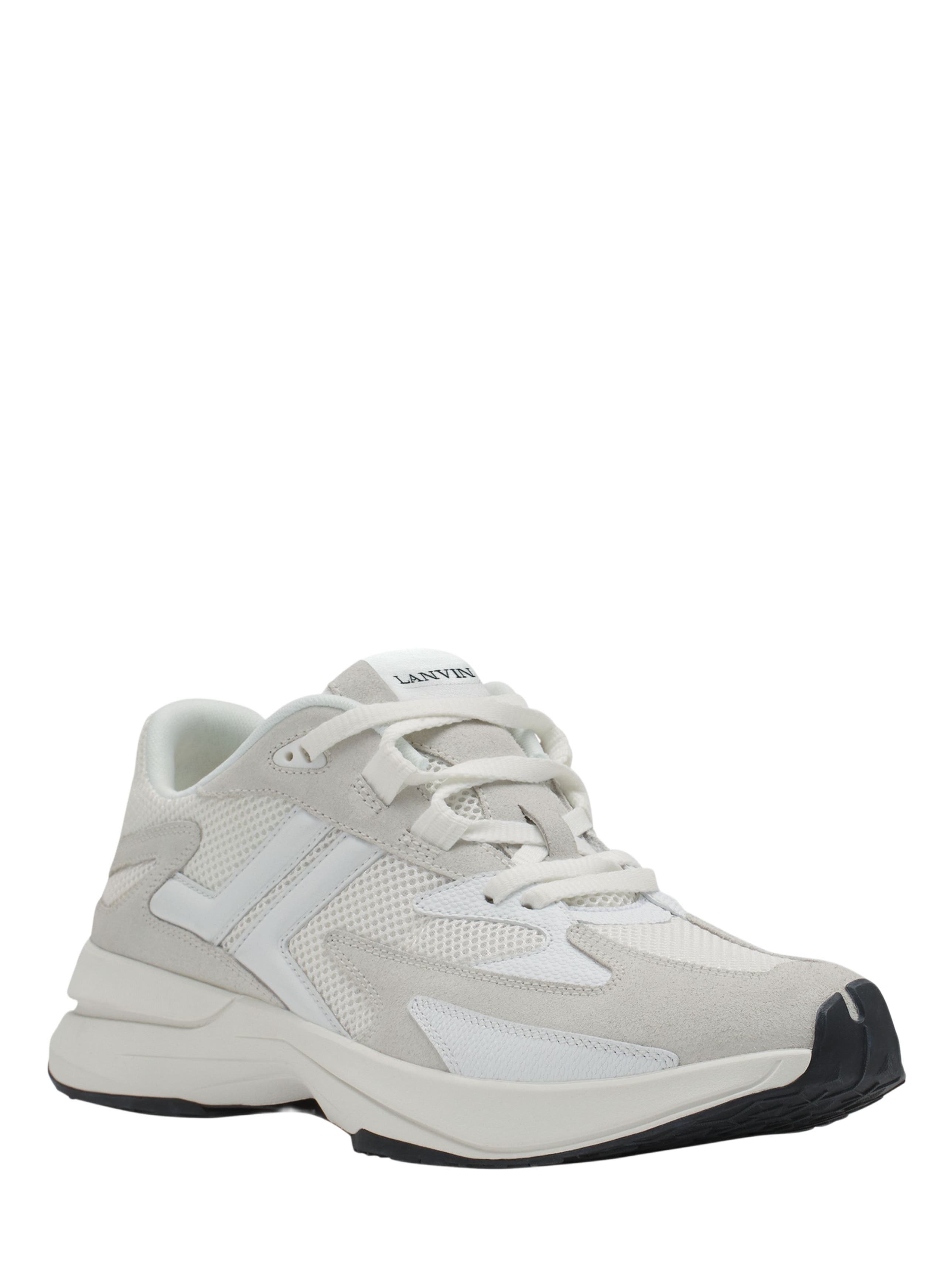Lanvin JLA Mesh Sneakers, Alternate, color, White