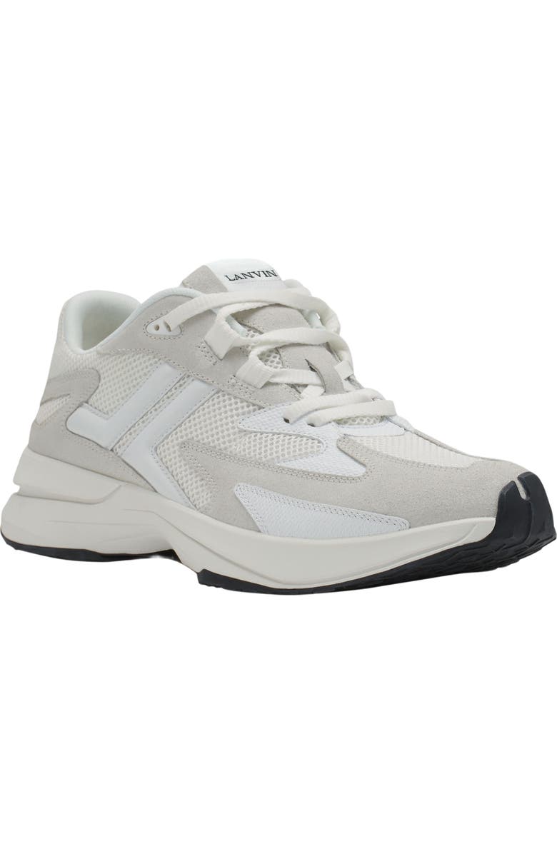 Lanvin JLA Mesh Sneakers, Alternate, color, White