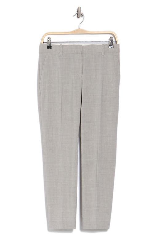Theory Testra O.trace Wool-blend Trouser In Light Grey Melange