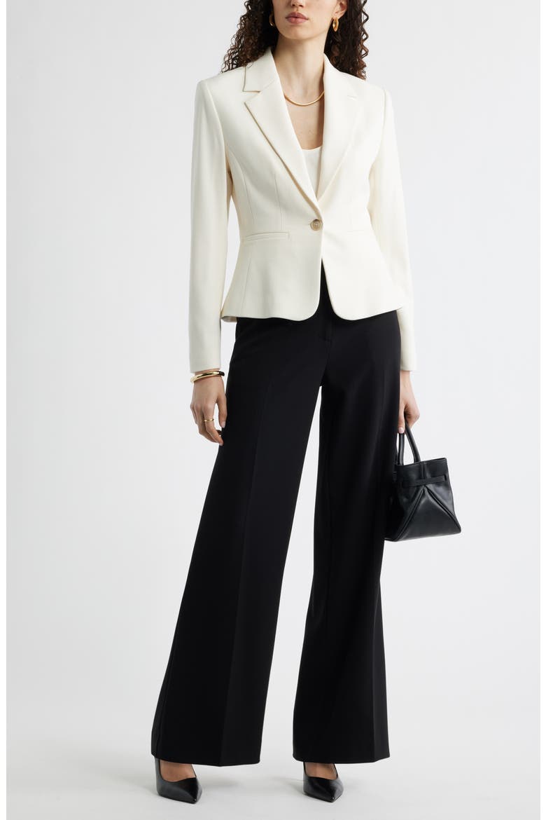 Peplum Blazer, Alternate, color, IVORY TOFU