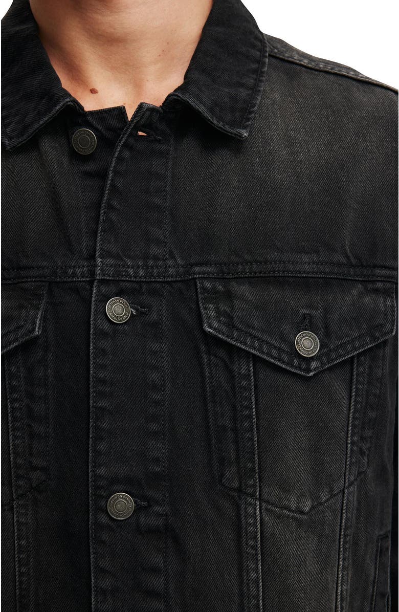 Cotton On Men's Denim Trucker Jacket, Alternate, color,