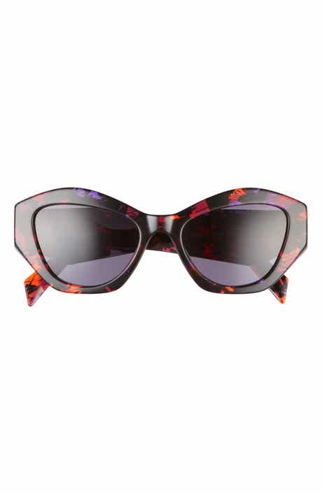 Prada 53 Irregular Oversize Sunglasses