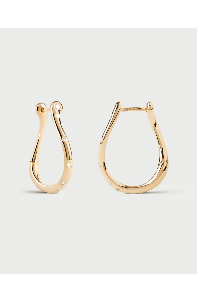 PDPAOLA Air Mini Hoops, Main, color, Gold