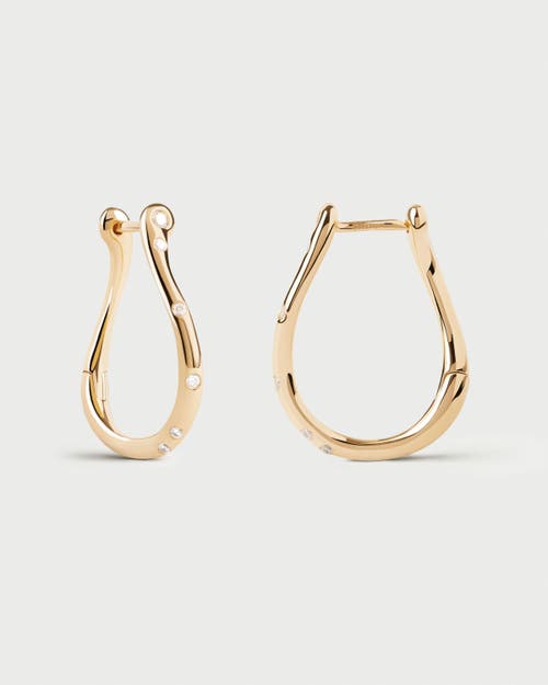Pdpaola Air Mini Hoops In Gold