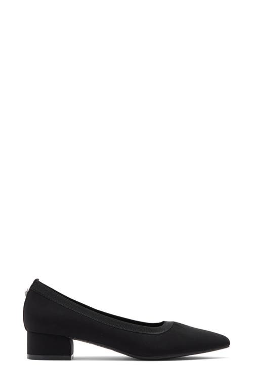Anne Klein Uruzi Pump In Black Matte Stretch
