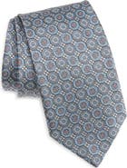 David Donahue Geometric Silk Blend Tie