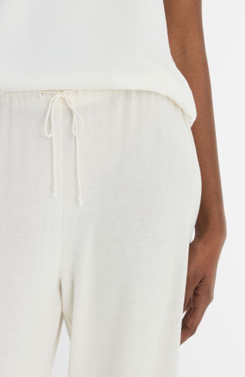 Vince Cropped Lounge Pant In Bone In Bone