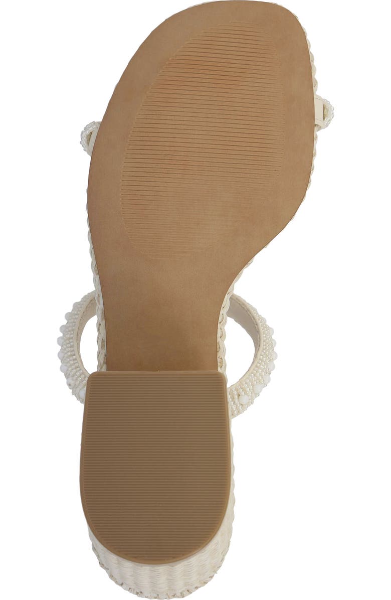 MIA Sabella Embellished Sandal, Alternate, color, Bone Beads