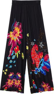 Desigual Jungle Design Palazzo Trousers