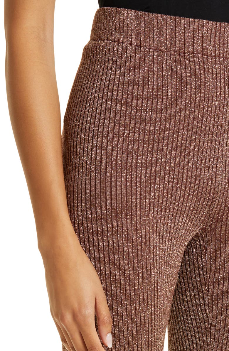 Simon Miller Saturn Skinny Rib Flared Pants, Alternate, color, 