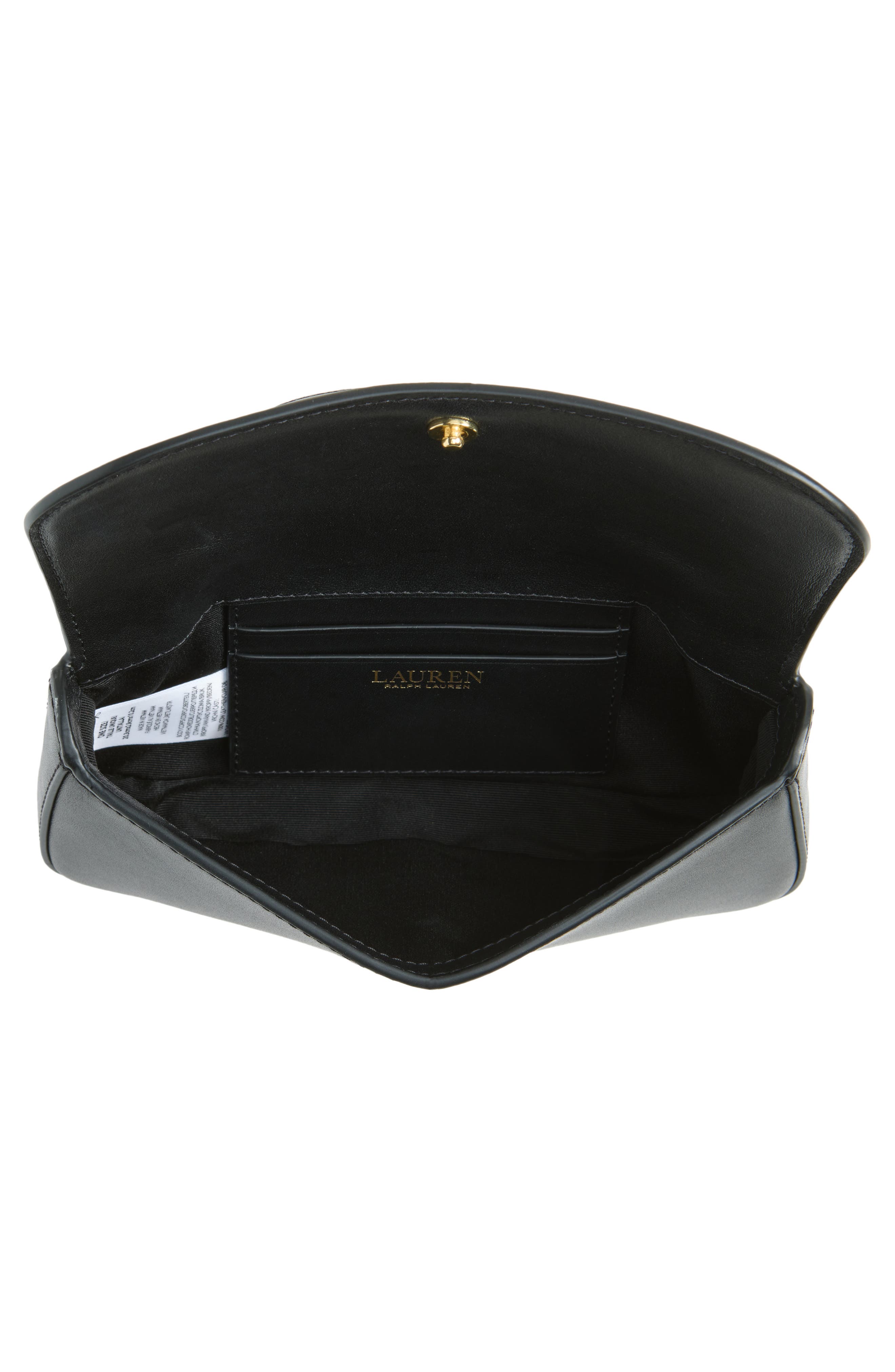 Marcy Leather Crossbody Bag, Alternate, color, BLACK