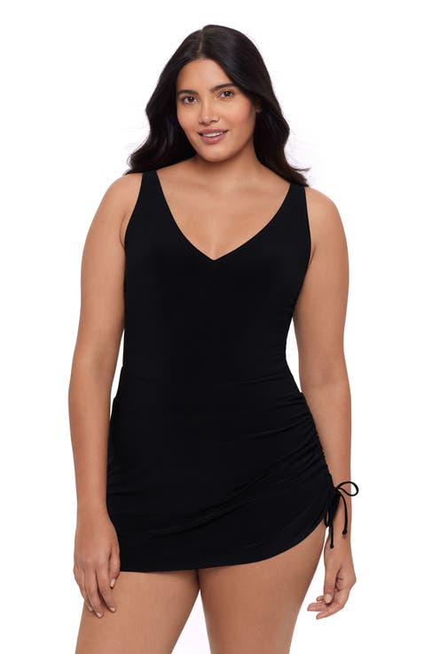 Julie Adjustable Skirt Control Swim Dress