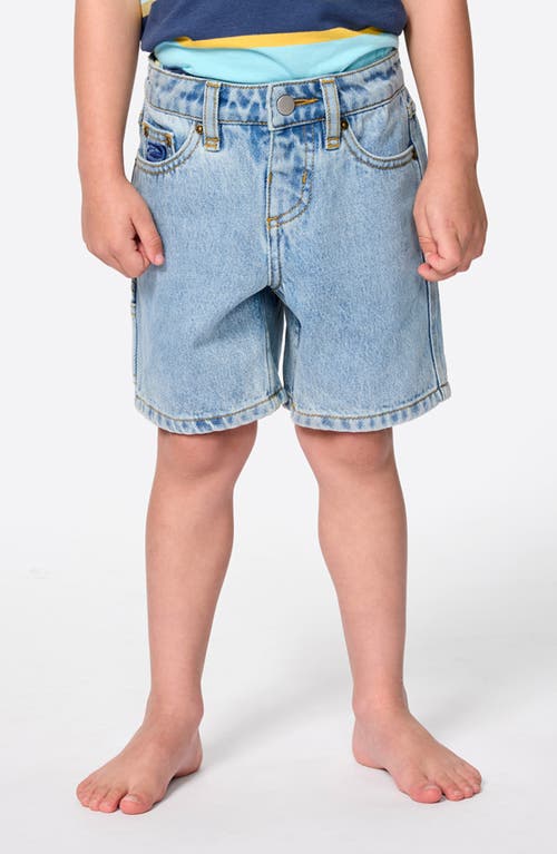 Rip Curl Kids' Hyped Up Denim Shorts In Gray