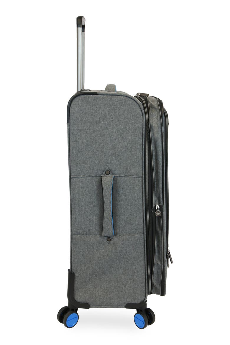 Havenport XL 3-Piece Softside Luggage Set, Alternate, color, GREY CROSSHATCH/ BLUE