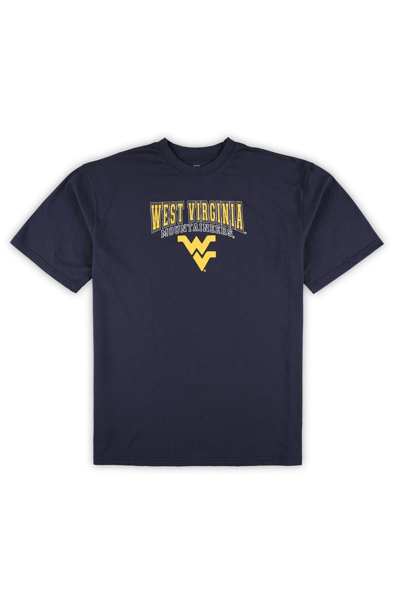 PROFILE Men's Profile Navy West Virginia Mountaineers Big & Tall 2-Pack T-Shirt & Flannel Pants Set, Alternate, color, Navy