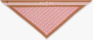 MCM Monogram Print Triangle Silk Scarf