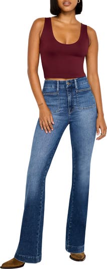 Good Curve Patch Pocket Bootcut Jeans