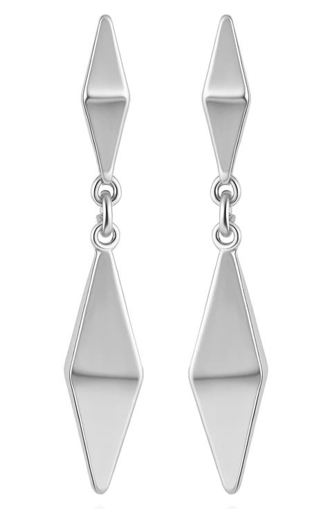 Pyramid Linear Drop Earrings