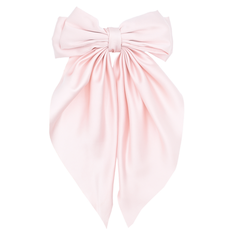 Satin Ribbon Flowing Bow Hairclip