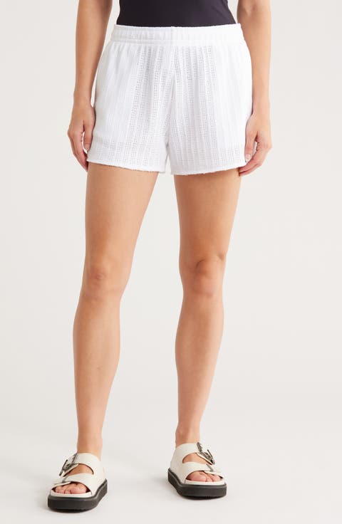 Olivia Cotton Blend Drawstring Shorts