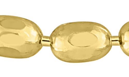 Delmar 1.8mm Oval Ball Chain Necklace In Gold