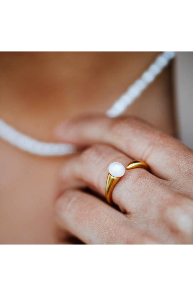 Ivy & Pearl Co. Mother Of Pearl Ring, Alternate, color, Gold