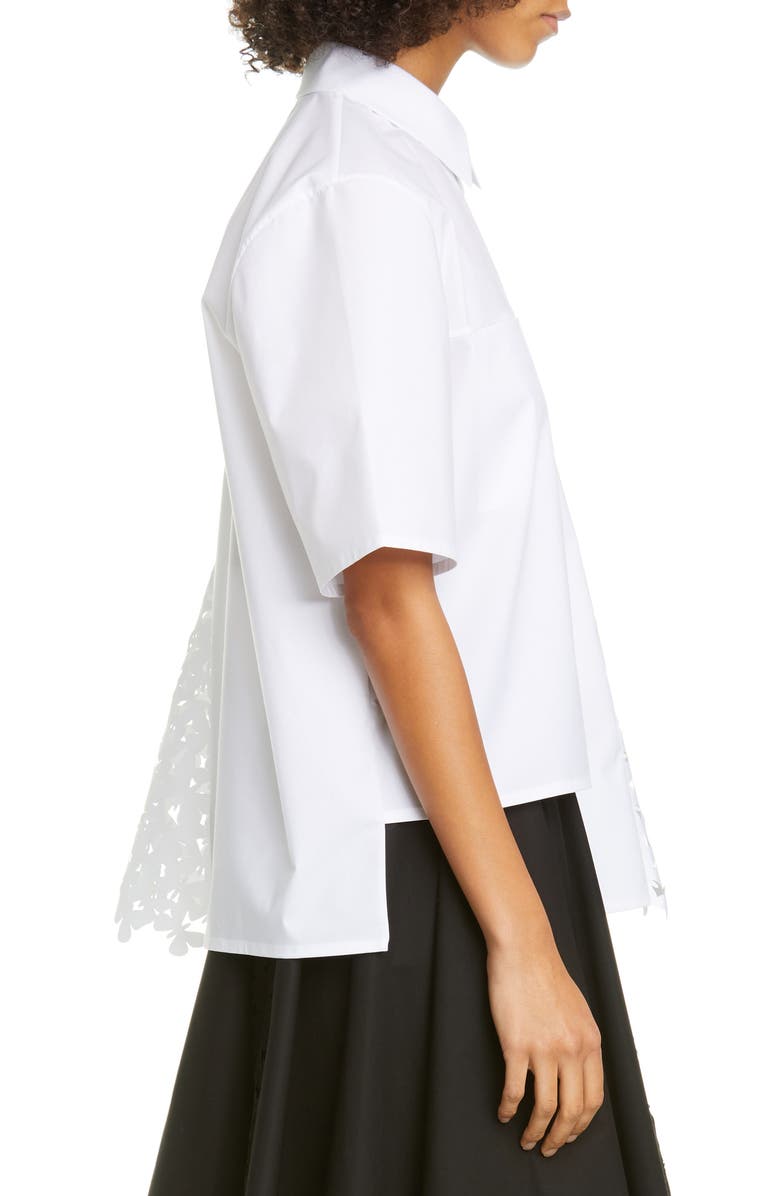 Paskal Atlas Laser Cut Butterfly Stretch Cotton Shirt, Alternate, color, 