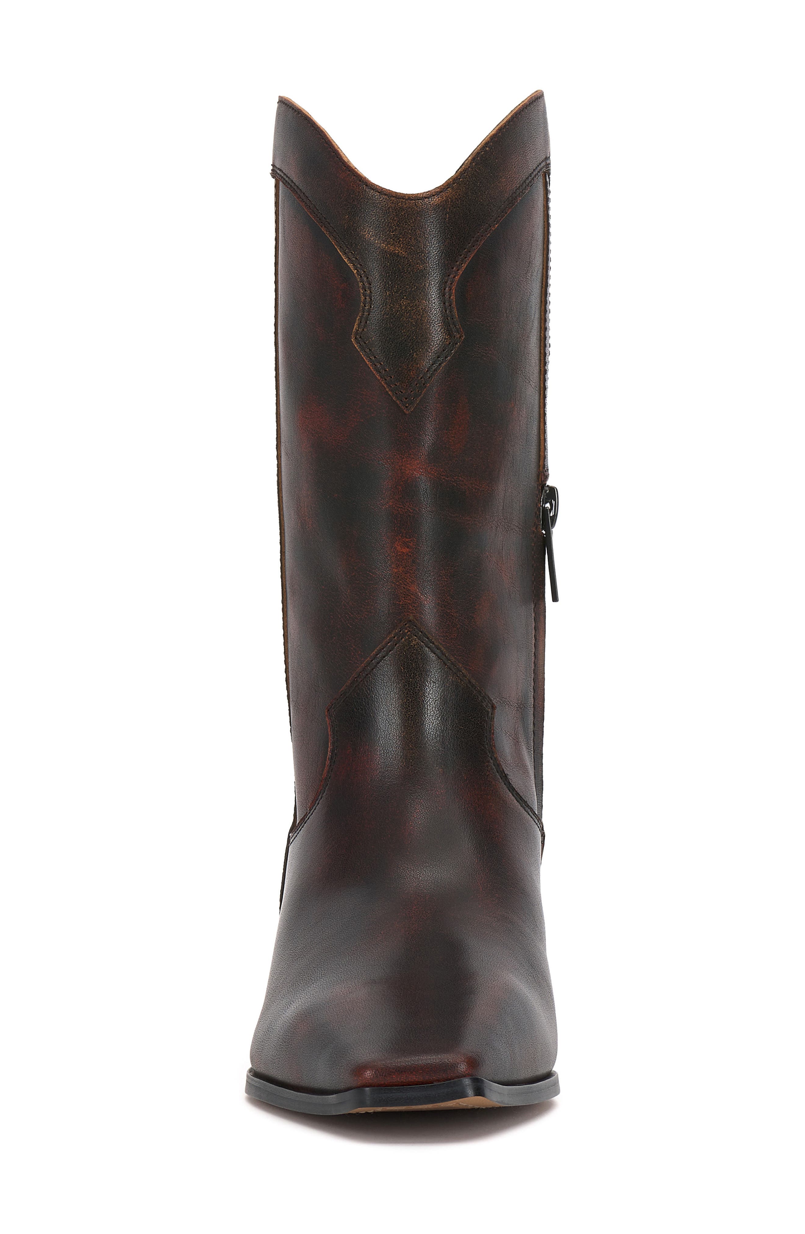 Vince Camuto Prilie Western Boot, Alternate, color, Dark Caramel