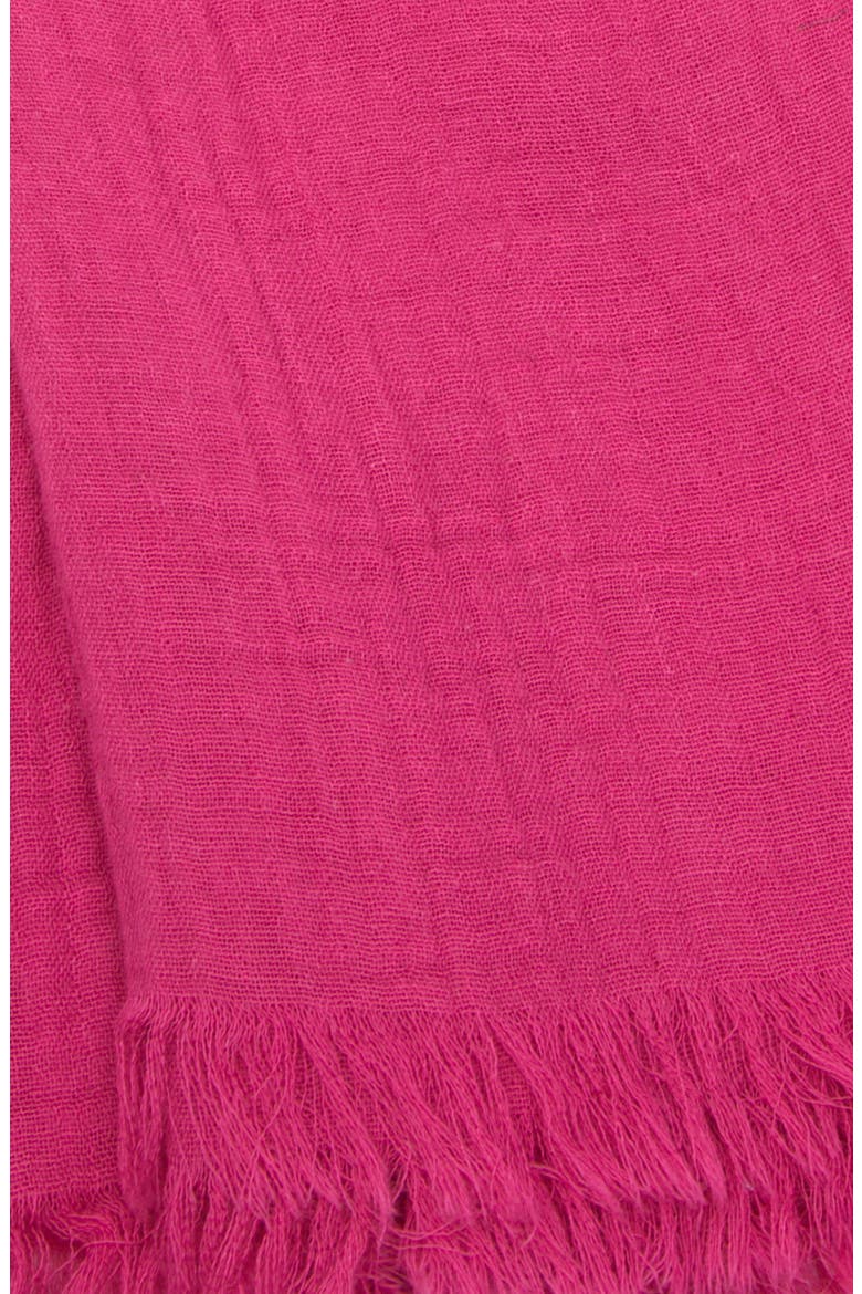 Gauze Cotton Scarf, Alternate, color, PINK