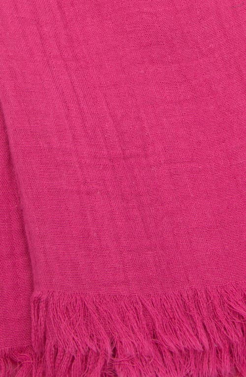 Saachi Gauze Cotton Scarf In Purple