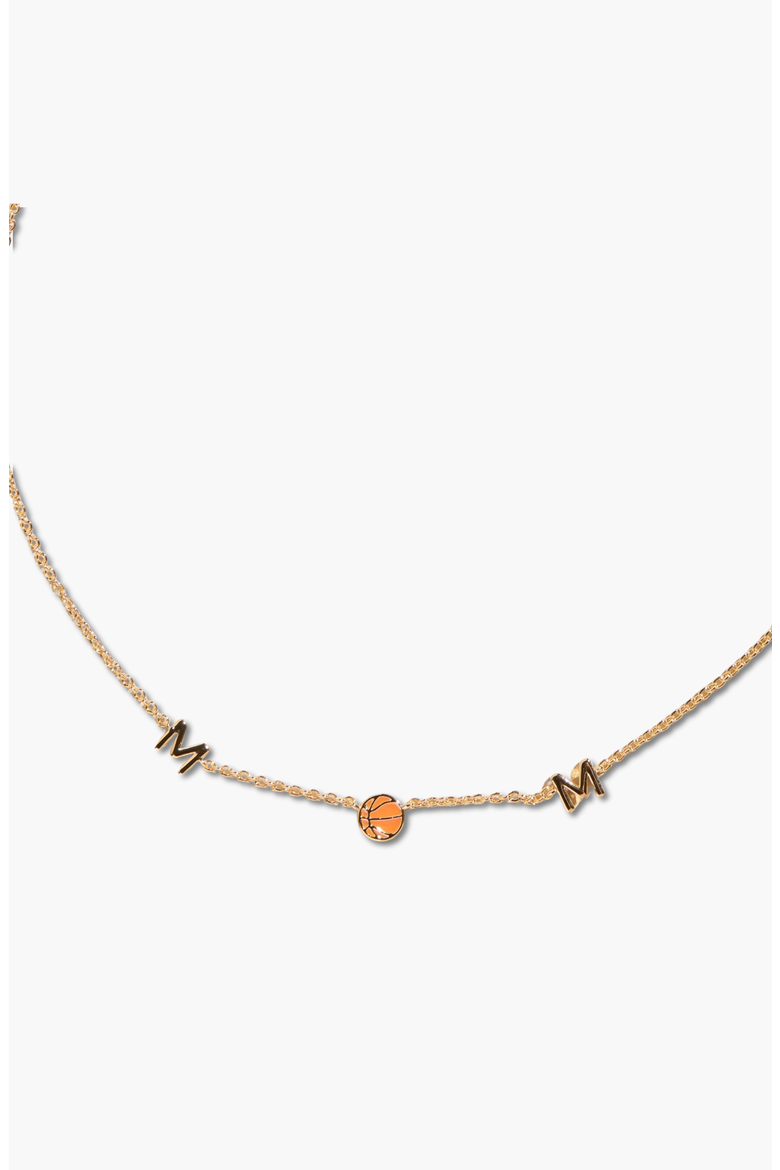 Basketball Mom Necklace, Alternate, color, Gold
