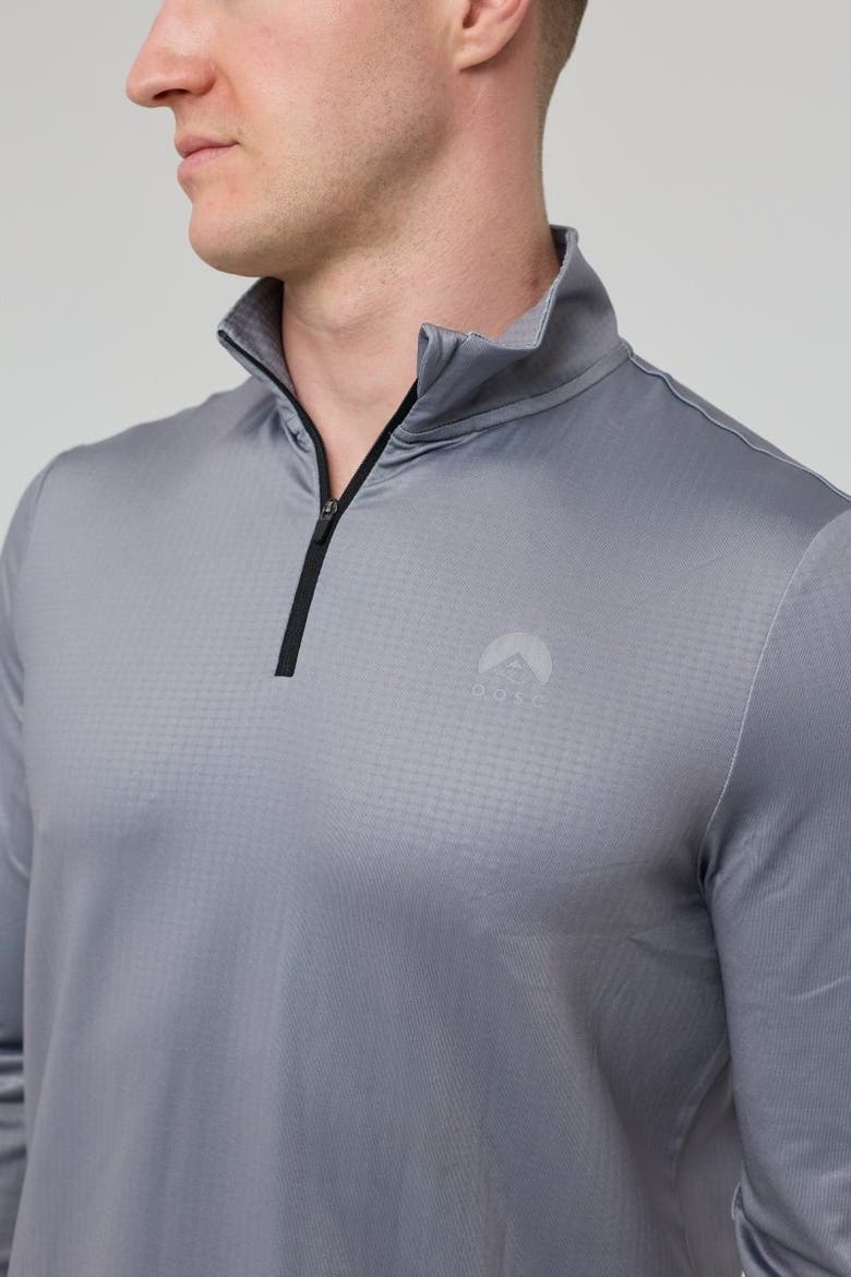 Elite Activewear 1/4 Zip Top - Grey, Alternate, color, Grey