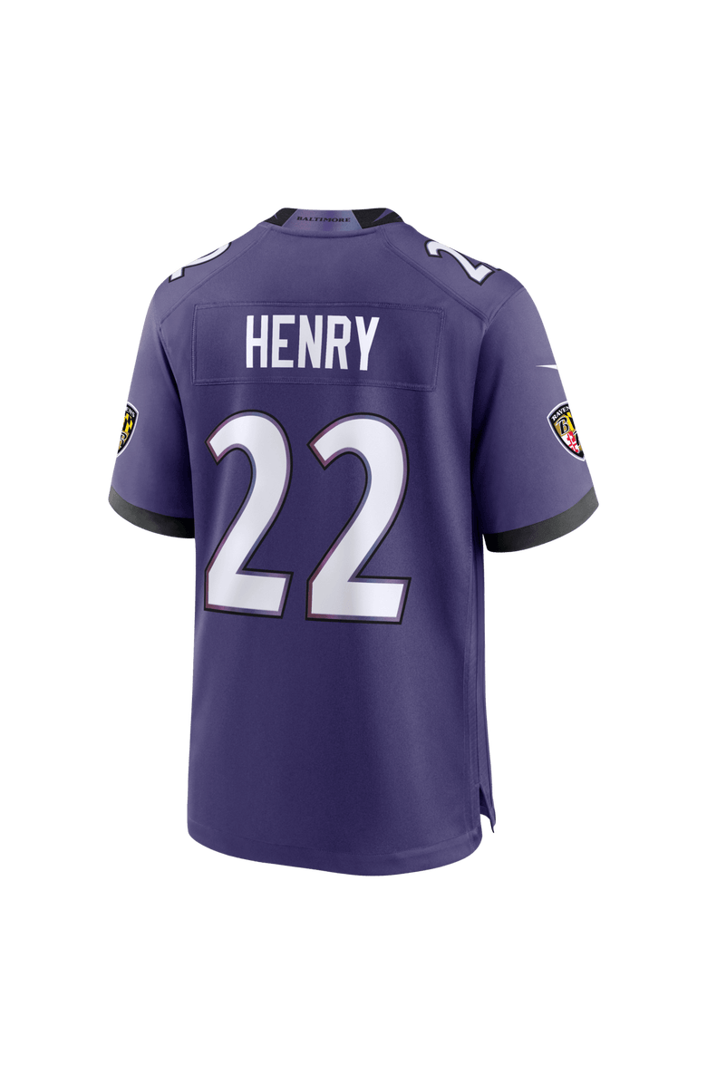 Nike Men's Nike Derrick Henry Purple Baltimore Ravens Team Game Jersey, Alternate, color, Purple