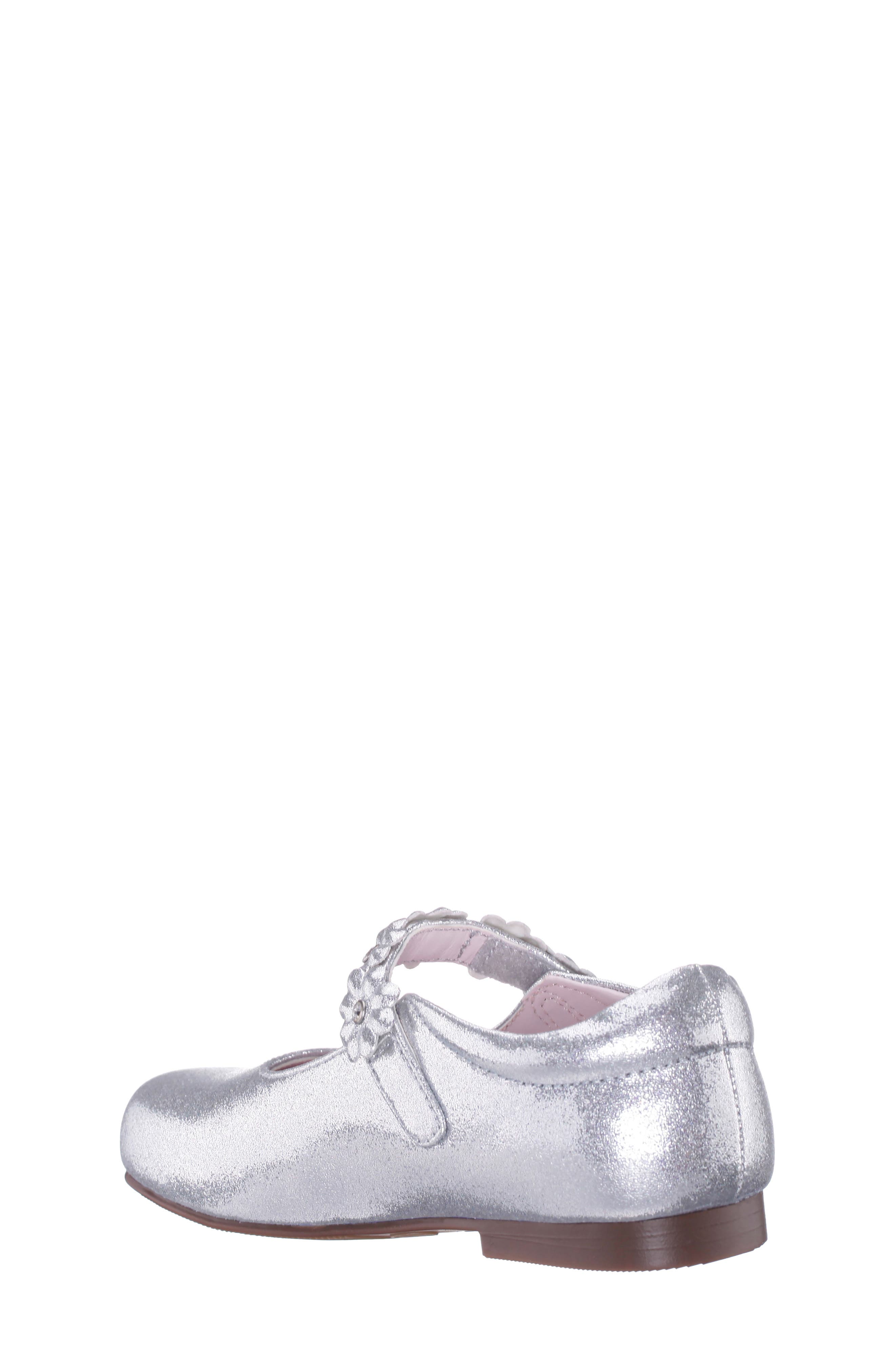 Nina Kids' Tuley Mary Jane Flat, Alternate, color, Silver Shimmer
