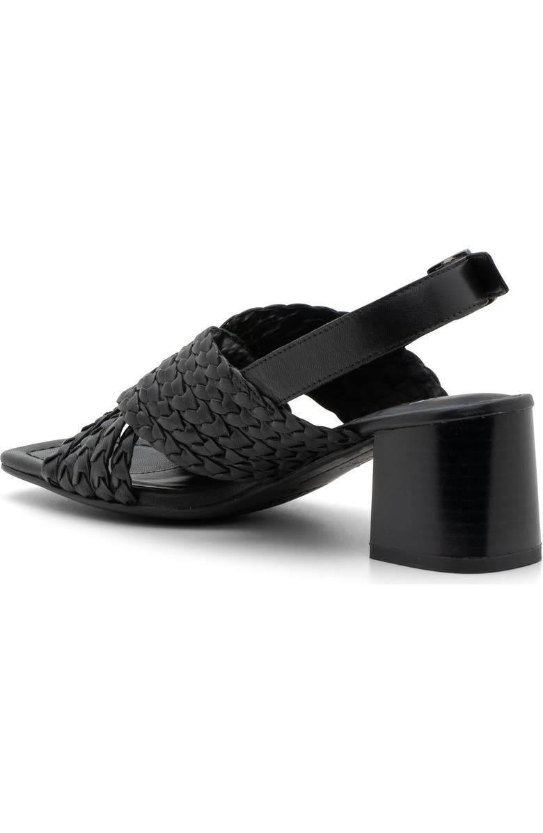 ara Benson Sandal, Alternate, color, Black Woven Leather