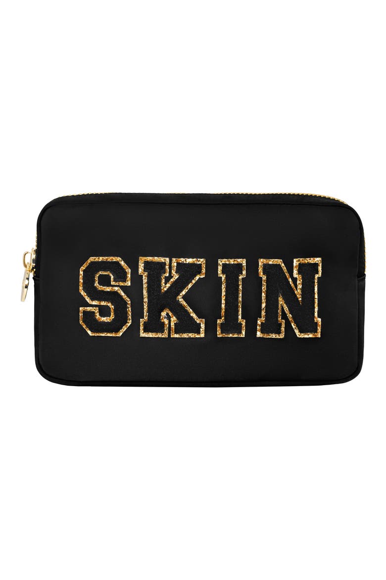 Small Skin Pouch, Main, color, NOIR/ SKIN