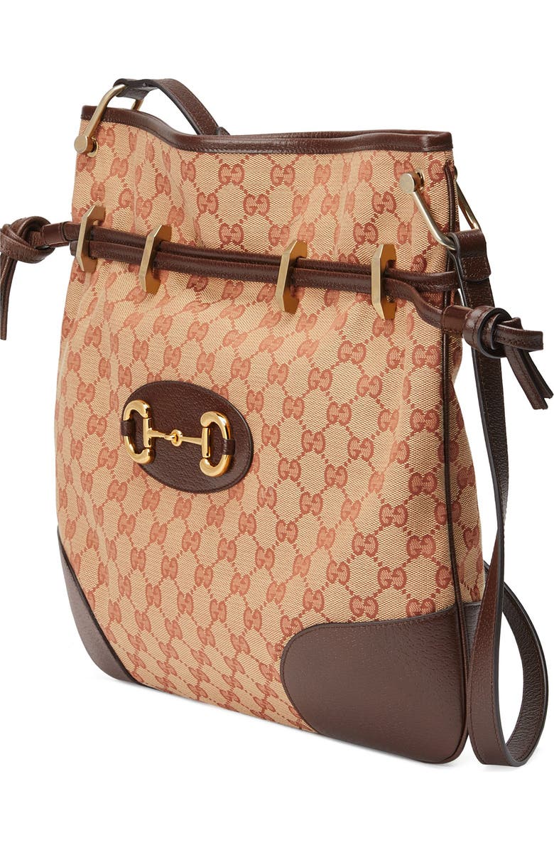 Gucci Large 1955 Horsebit GG Original Canvas Messenger Bag, Alternate, color,