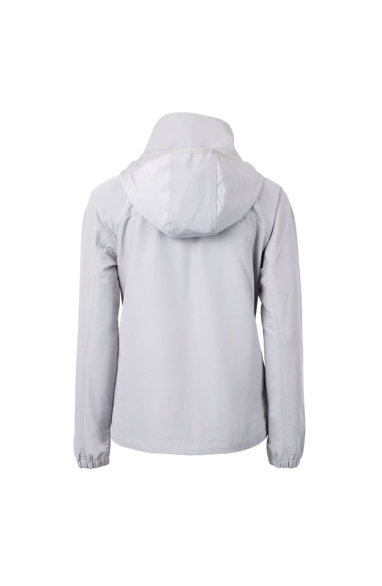 Cutter & Buck Women's Cutter & Buck Gray Jacksonville Jumbo Shrimp Charter Eco Recycled Half-Zip Anorak Jacket, Alternate, color,