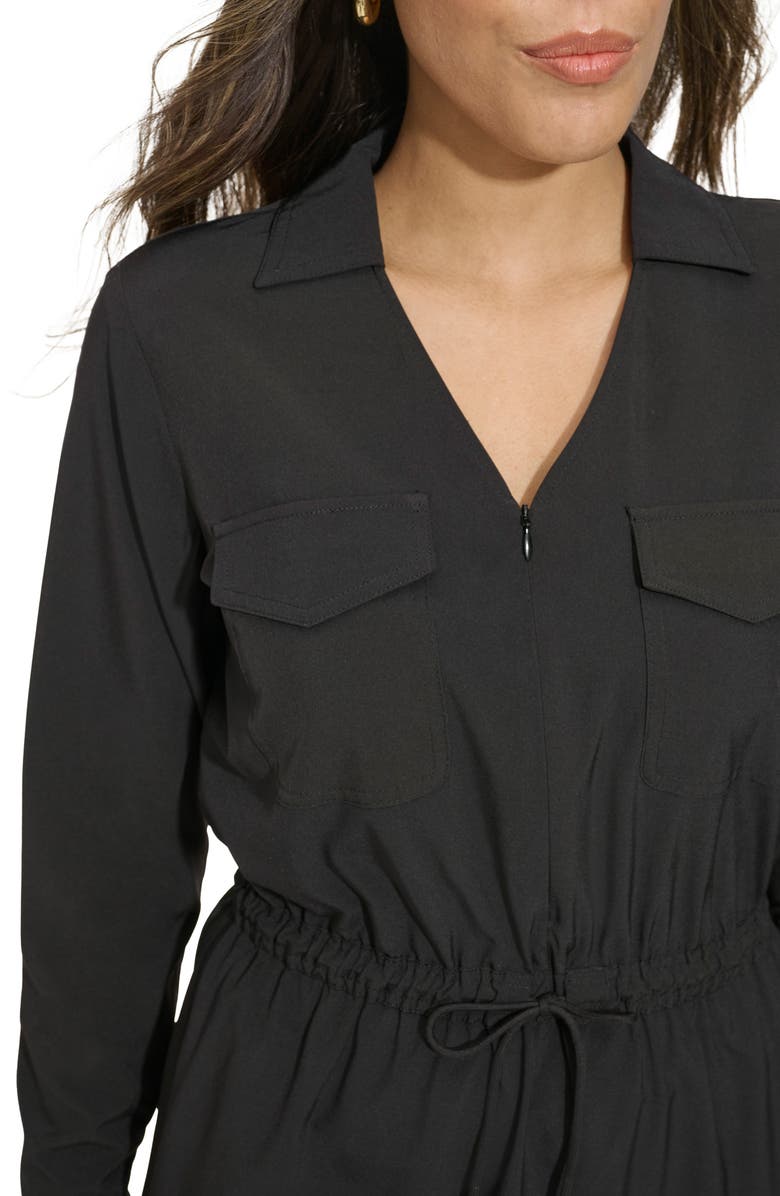 Calvin Klein Long Sleeve Shirtdress, Alternate, color, 