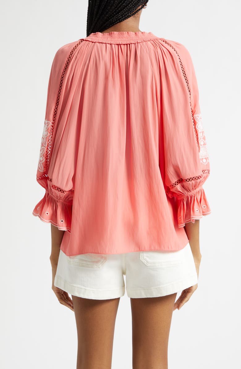 Ramy Brook Cindy High Waist Denim Shorts, Alternate, color, White