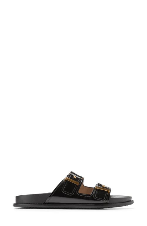 Cole Haan Marisol Sandal In Black Patent Leather