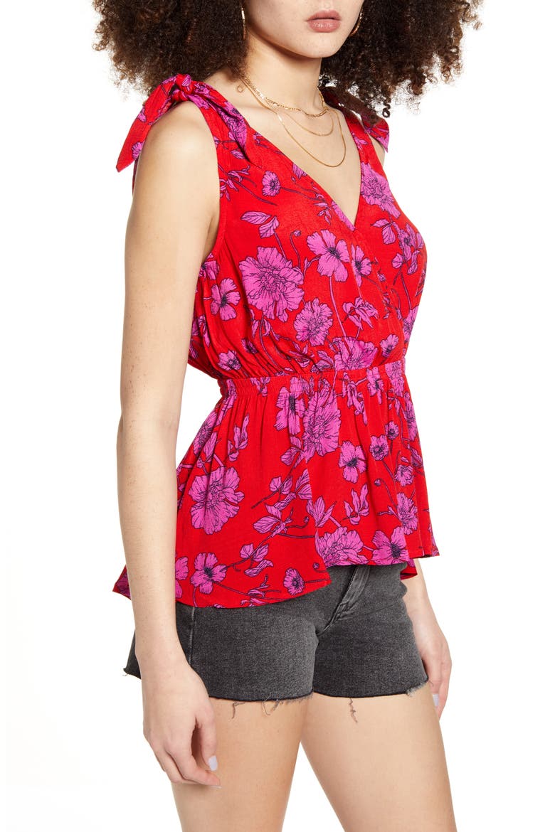 Bondi Beach Tank Top, Alternate, color, RED MAG
