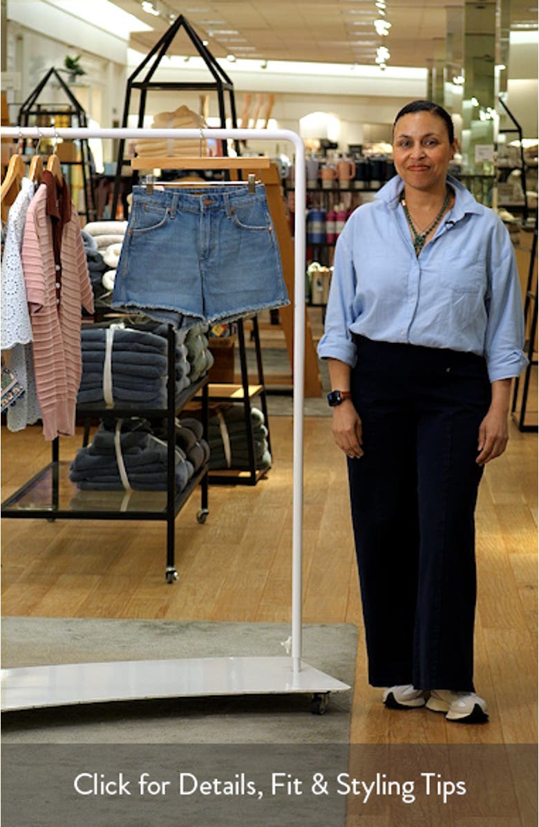 Cowboy High Waist Denim Cutoff Shorts, sales video thumbnail