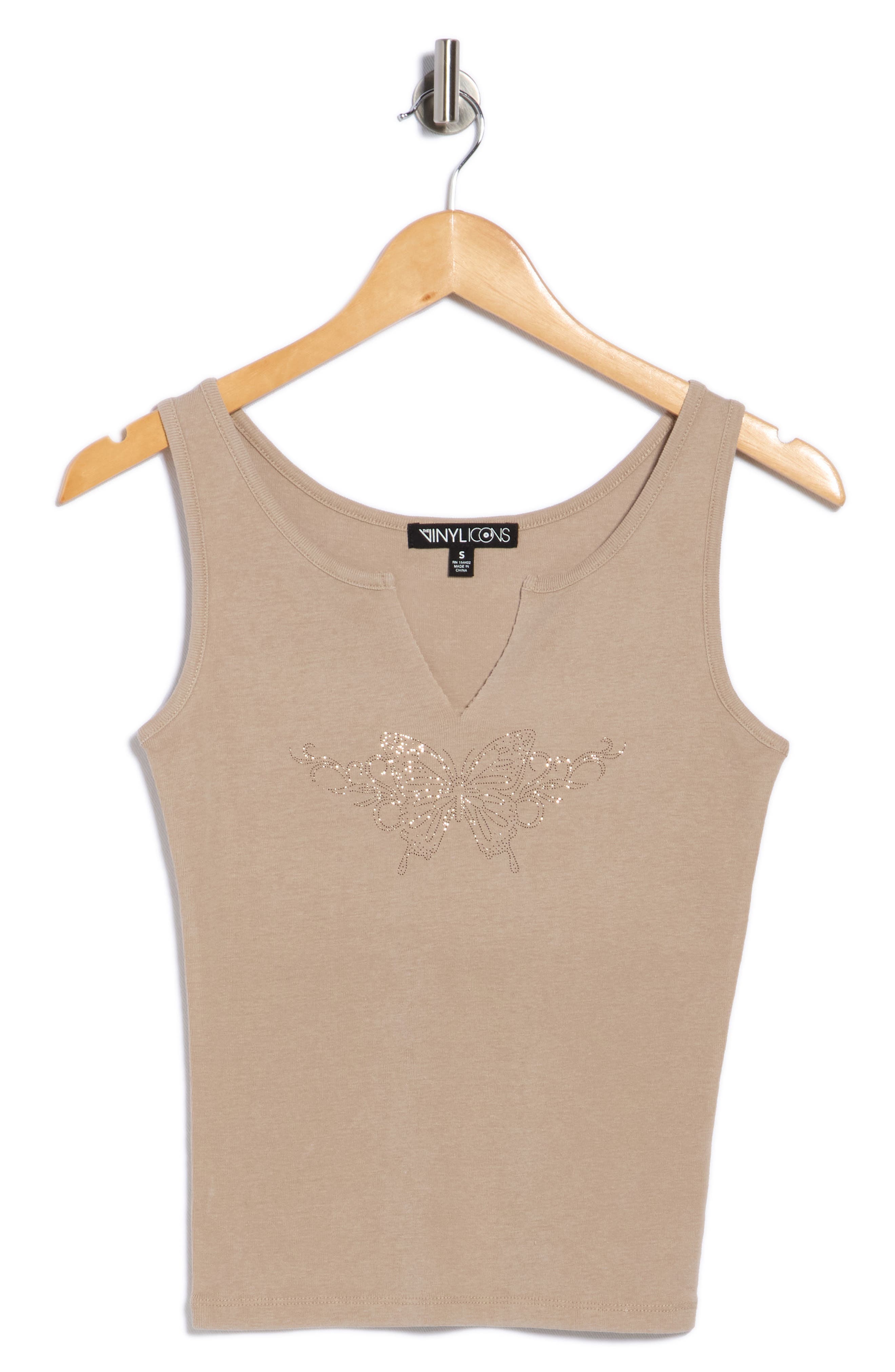 Vinyl Icons Butterfly Notch Neck Tank (Women) | Nordstromrack