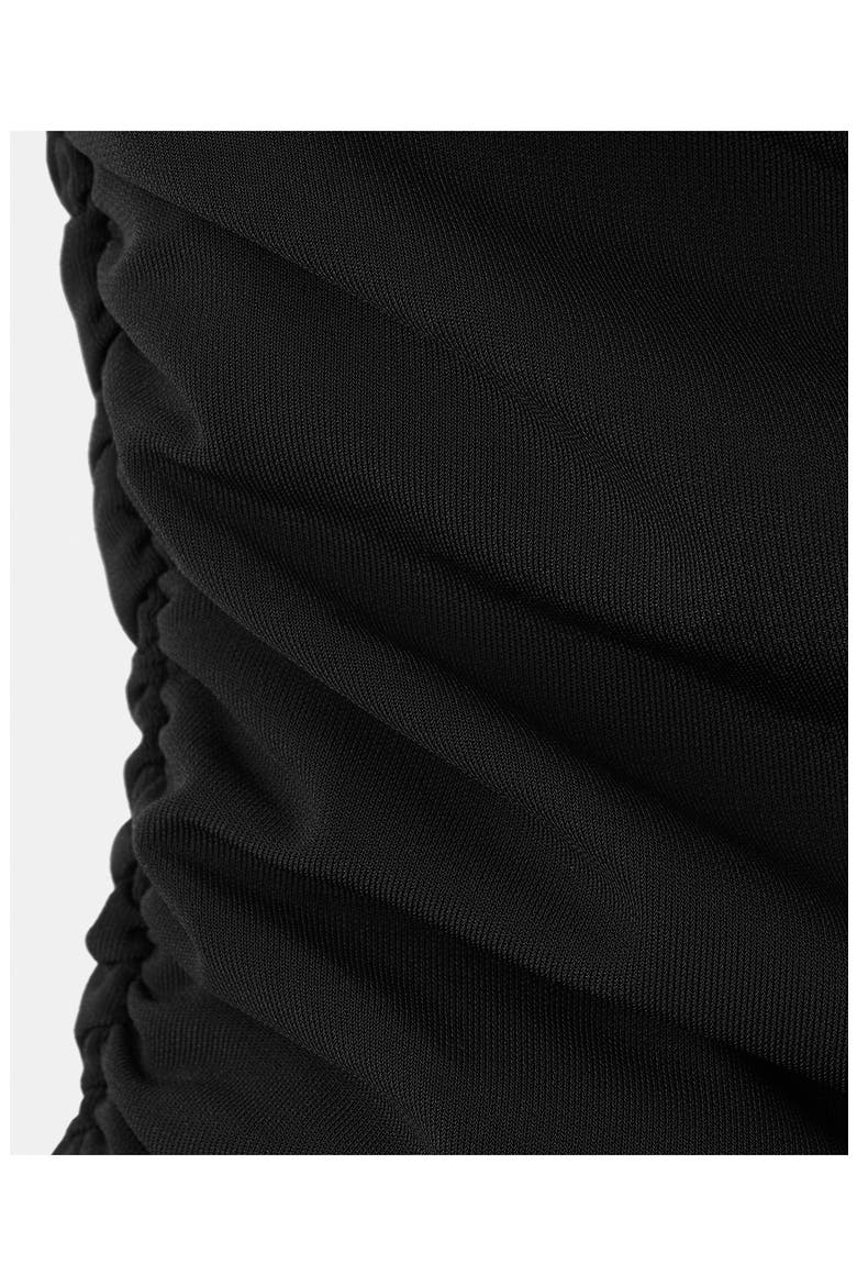 Off the Shoulder Flared Maxi Dress, Alternate, color, BLACK